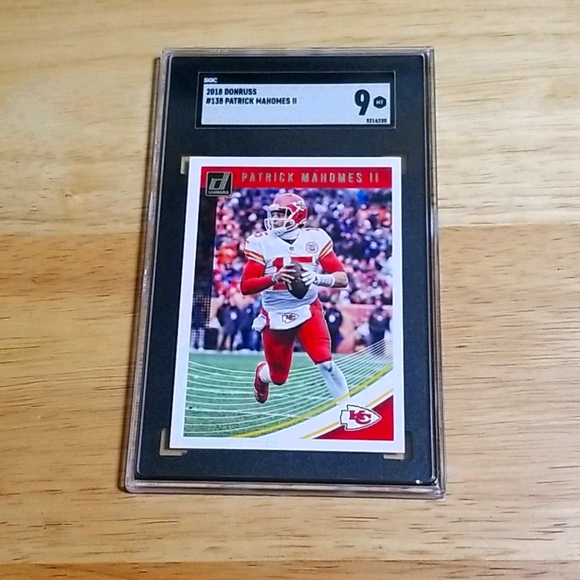 2018 Patrick Mahomes - Donruss 138 - SGC 9 MT